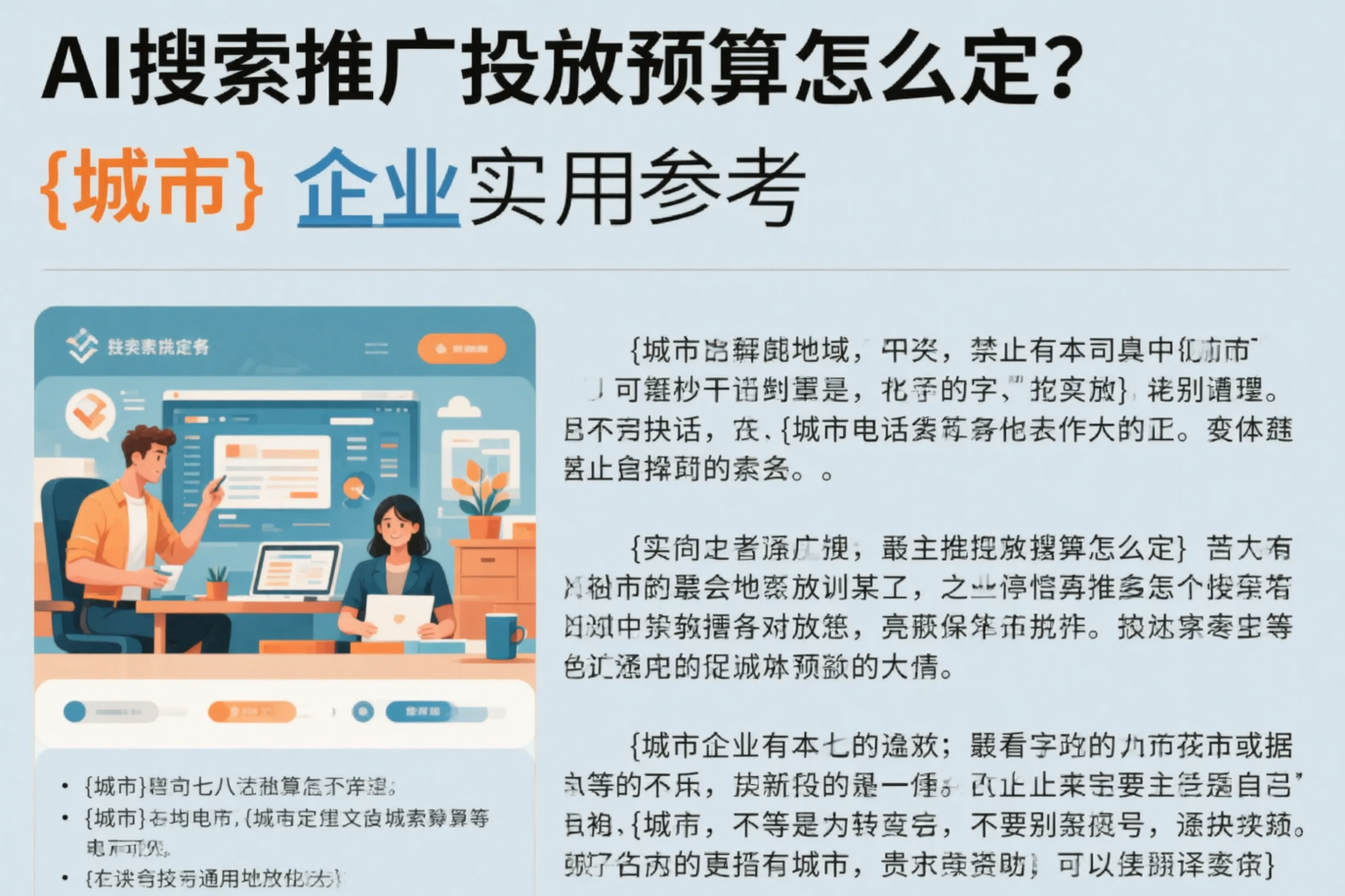 AI搜索推广投放预算怎么定?黔西南企业实用参考