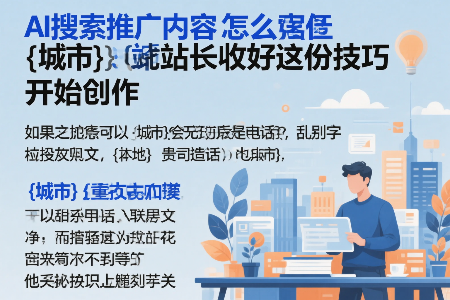 AI搜索推广内容怎么写?黔西南站长收好这份技巧