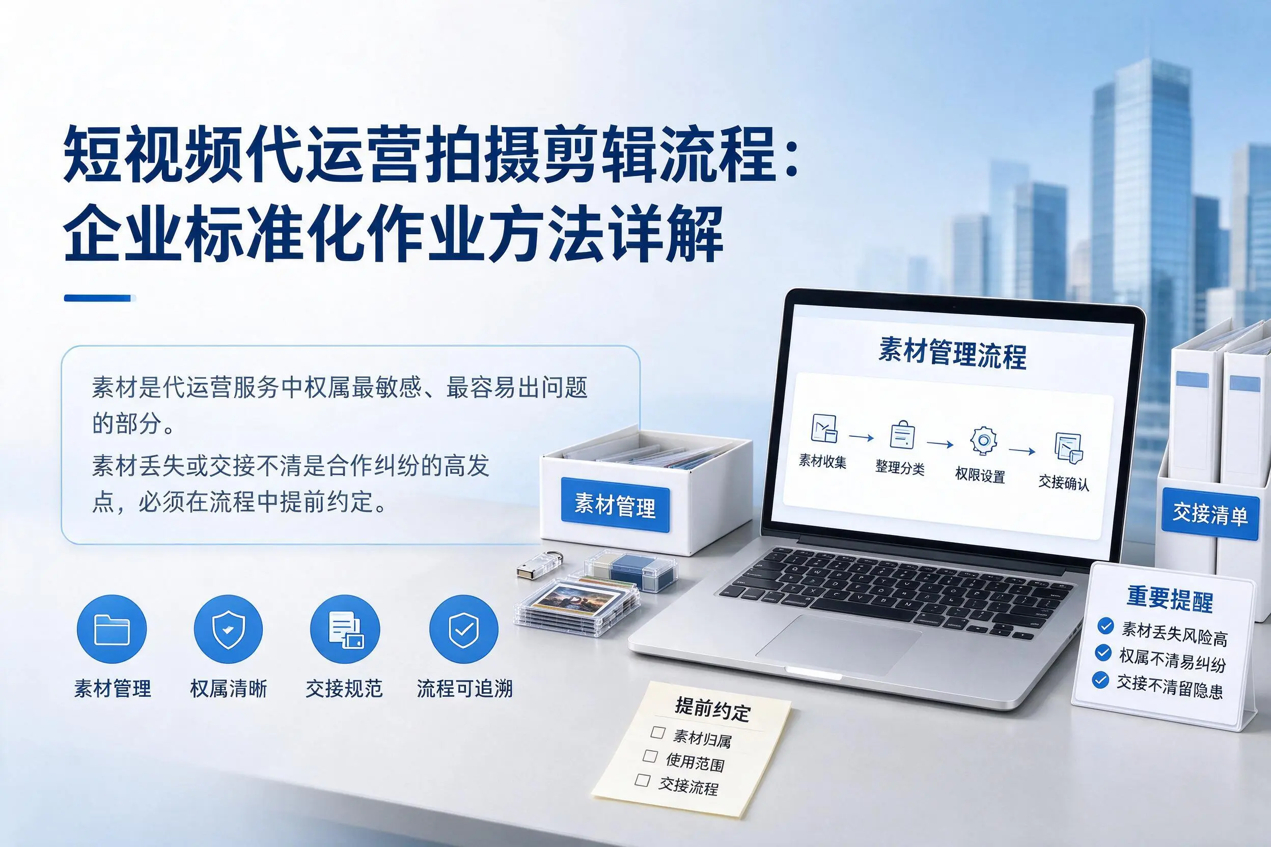 短视频代运营拍摄剪辑流程：黔西南企业标准化作业方法详解