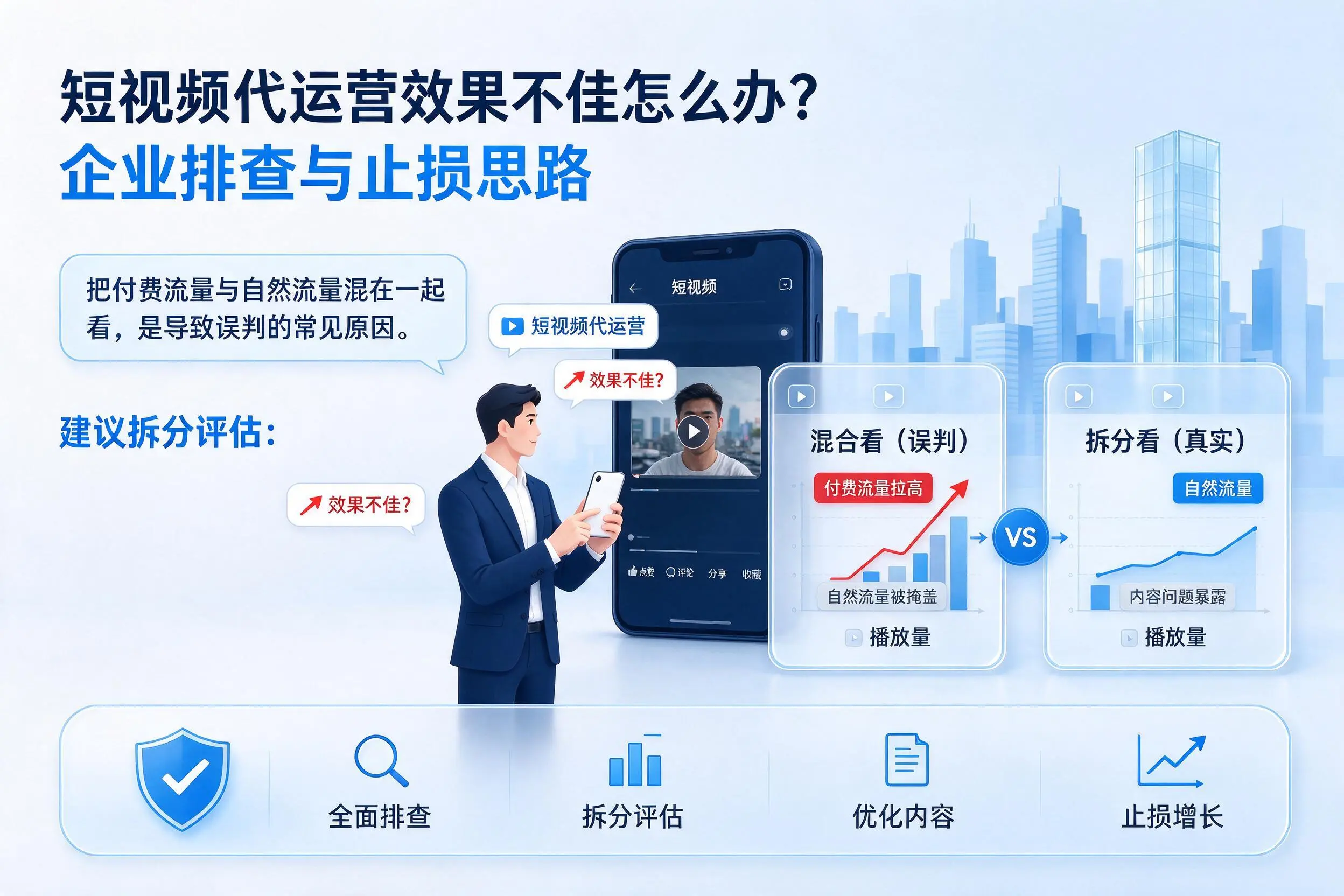 短视频代运营效果不佳怎么办？黔西南企业排查与止损思路