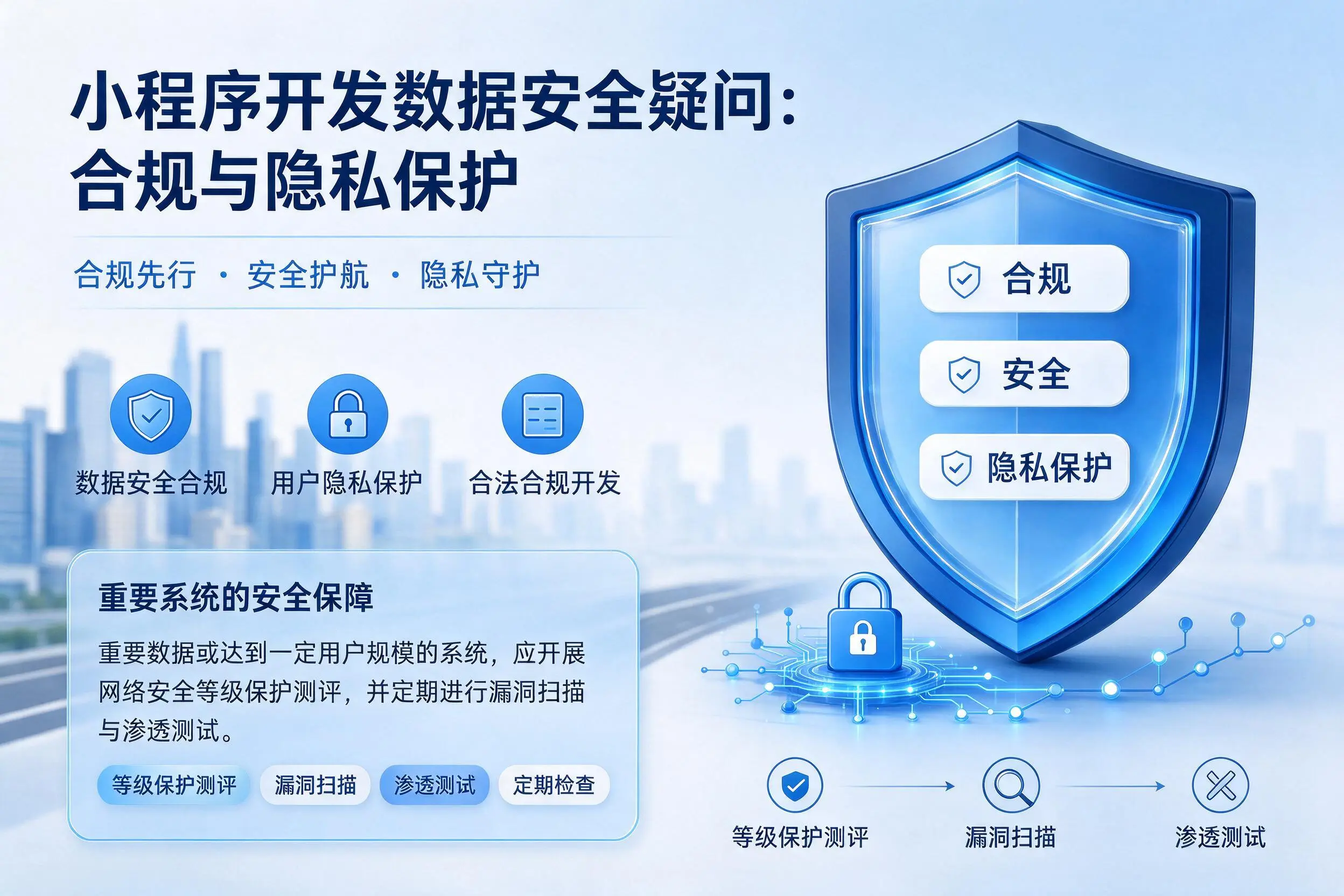 黔西南小程序开发数据安全疑问:合规与隐私保护