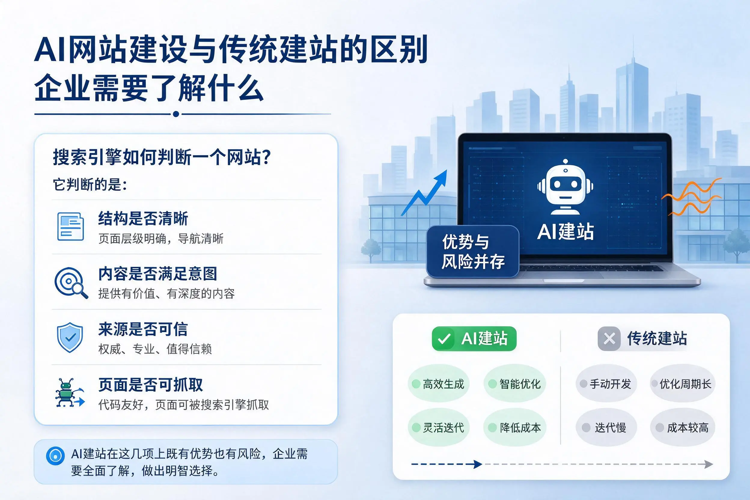 AI网站建设与传统建站的区别,黔西南企业需要了解什么