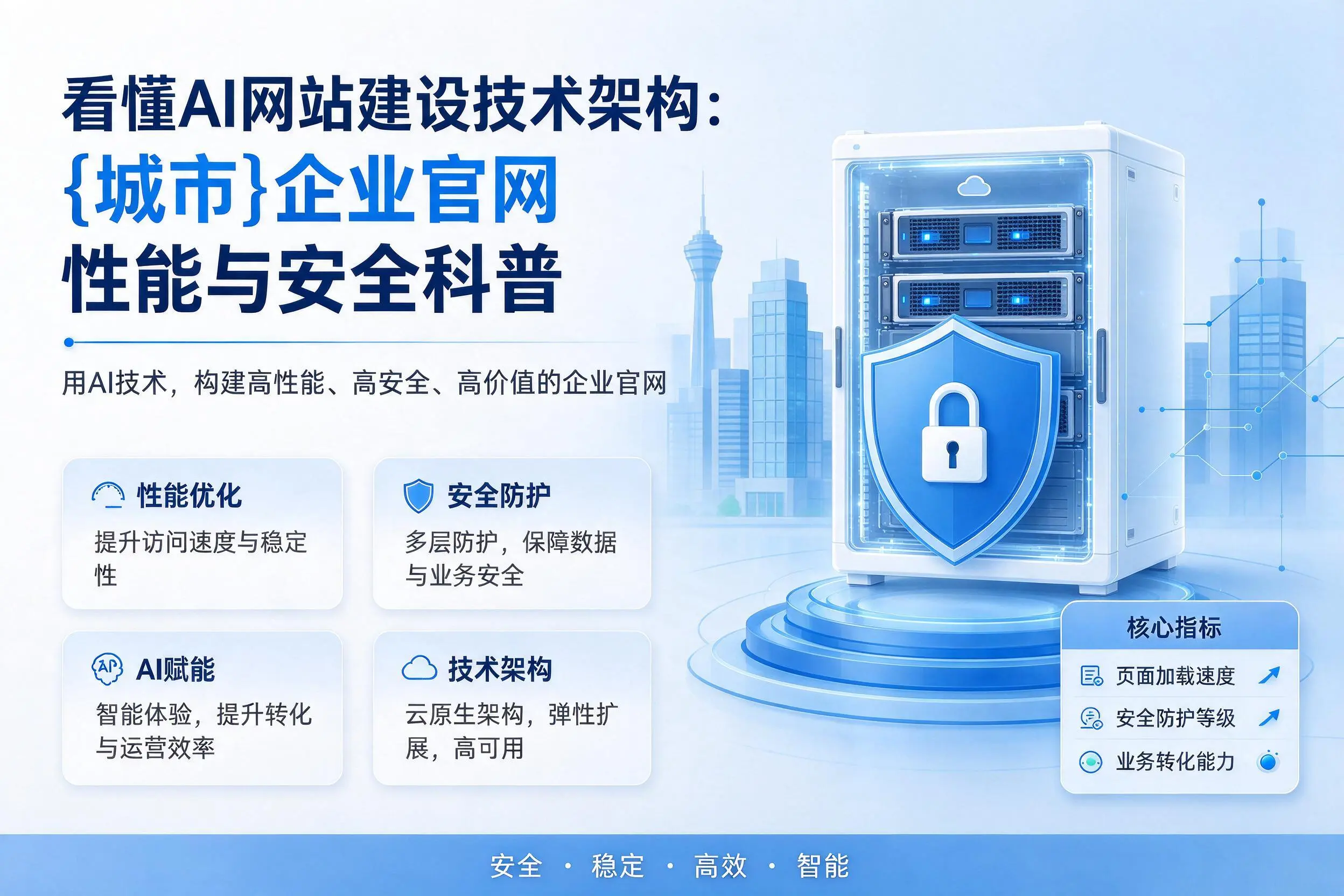 看懂AI网站建设技术架构:黔西南企业官网性能与安全科普