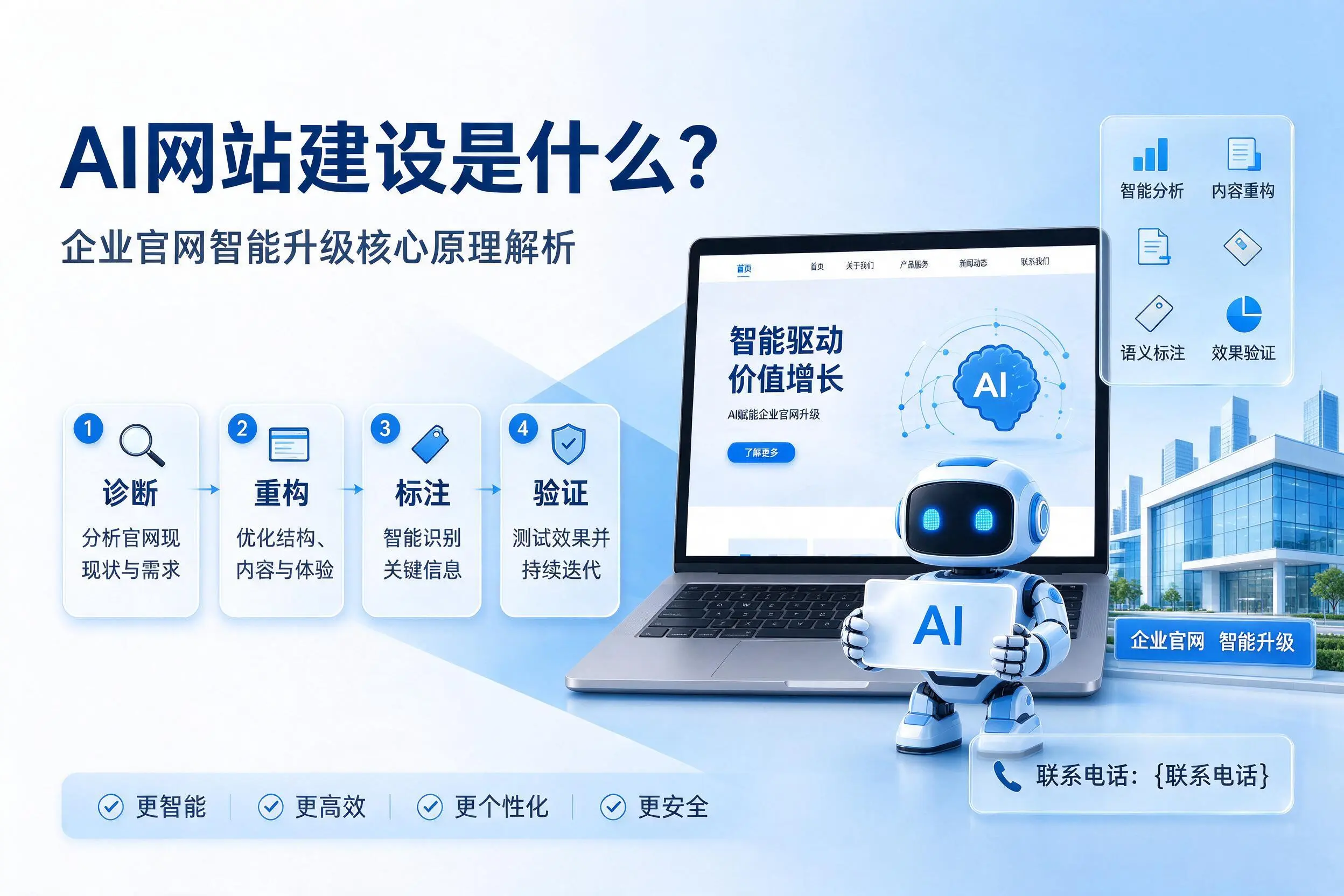AI网站建设是什么？黔西南企业官网智能升级核心原理解析