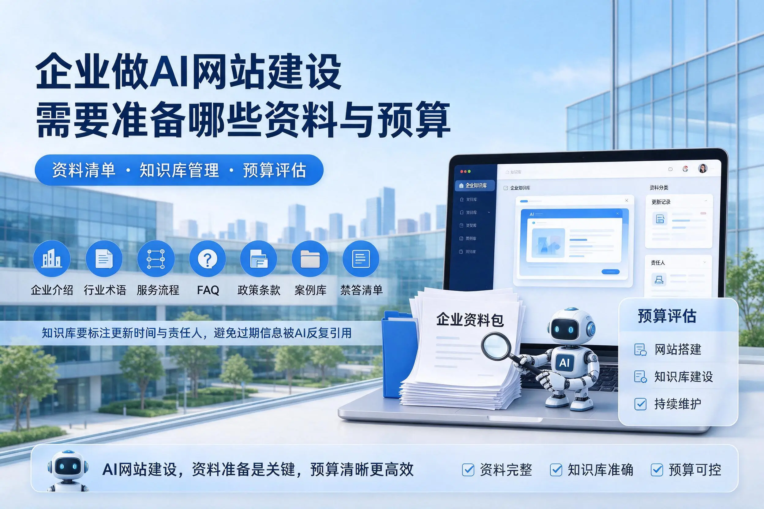 黔西南企业做AI网站建设需要准备哪些资料与预算