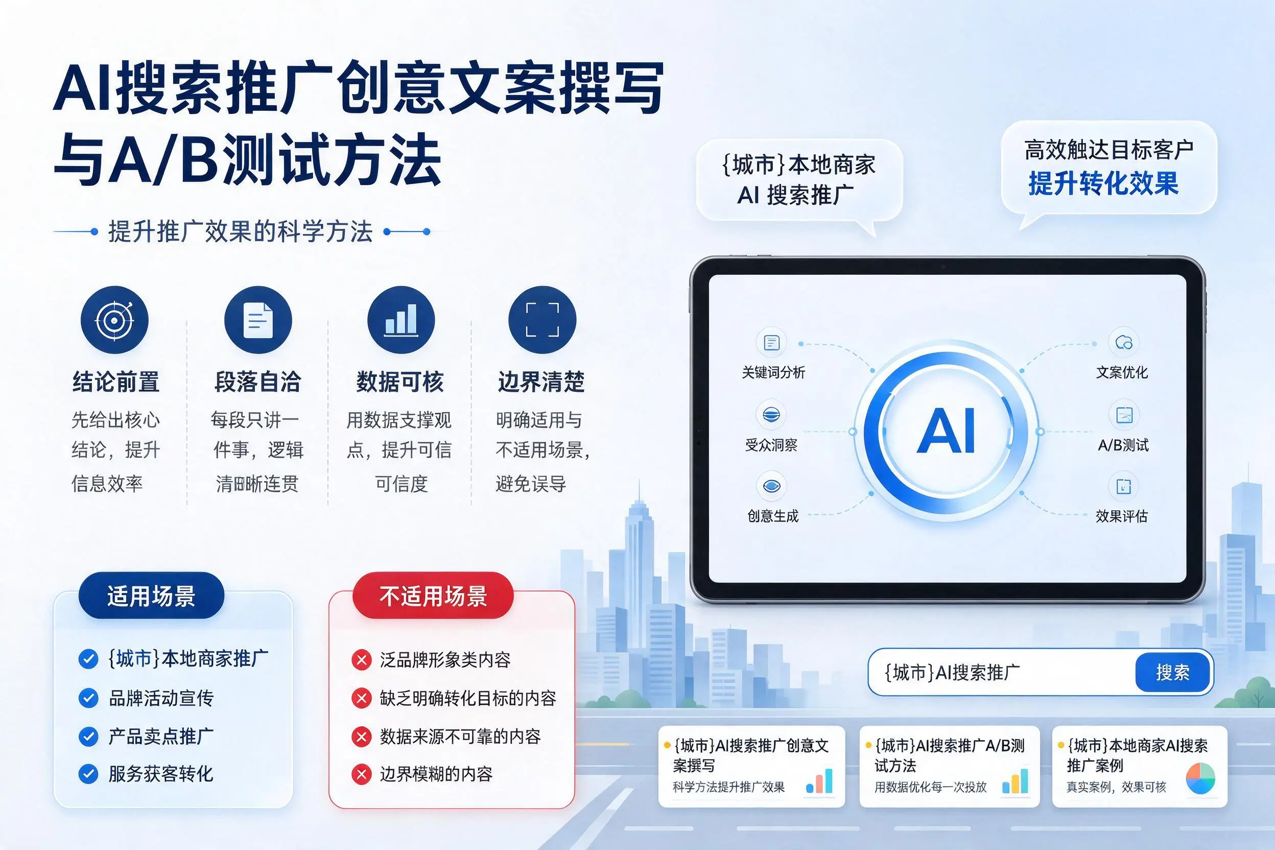 黔西南AI搜索推广创意文案撰写与A/B测试方法